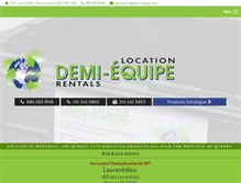 Tablet Screenshot of demi-equipe.com